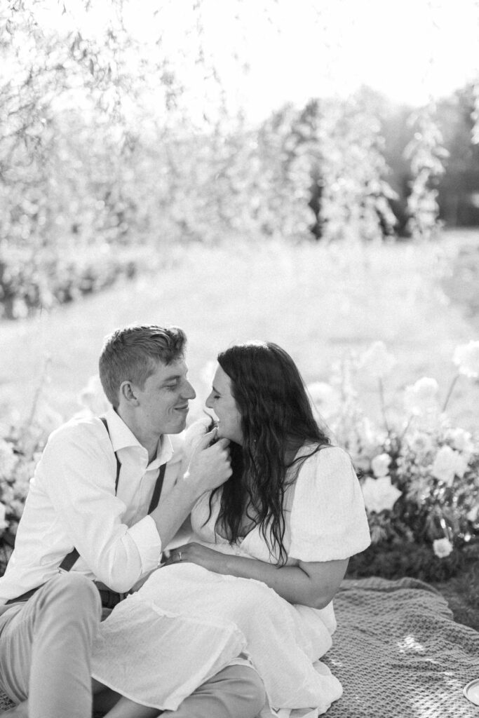 Splendor Pond Flower Farm Engagement Session