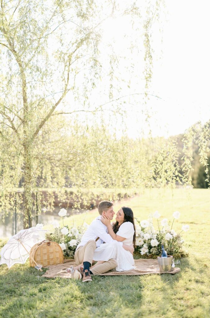 Splendor Pond Flower Farm Engagement Session