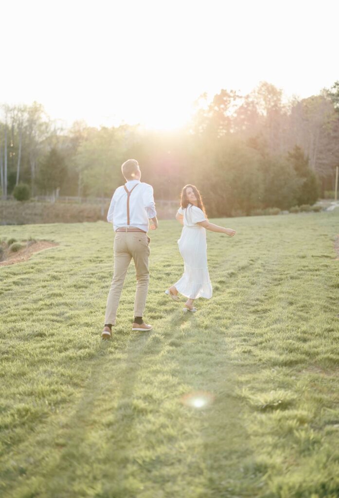 Splendor Pond Flower Farm Engagement Session