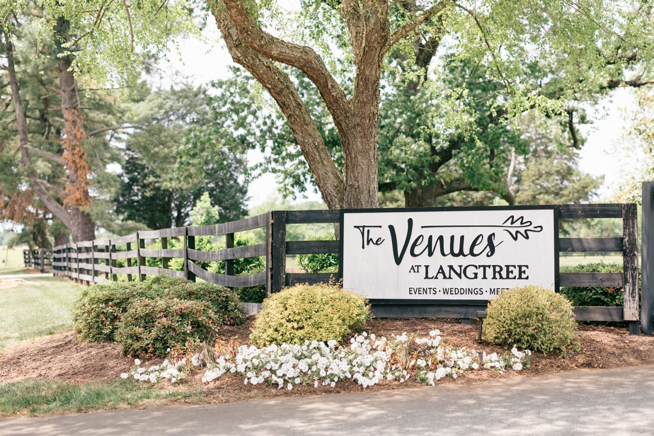 The Venues at Langtree sign outside of venue