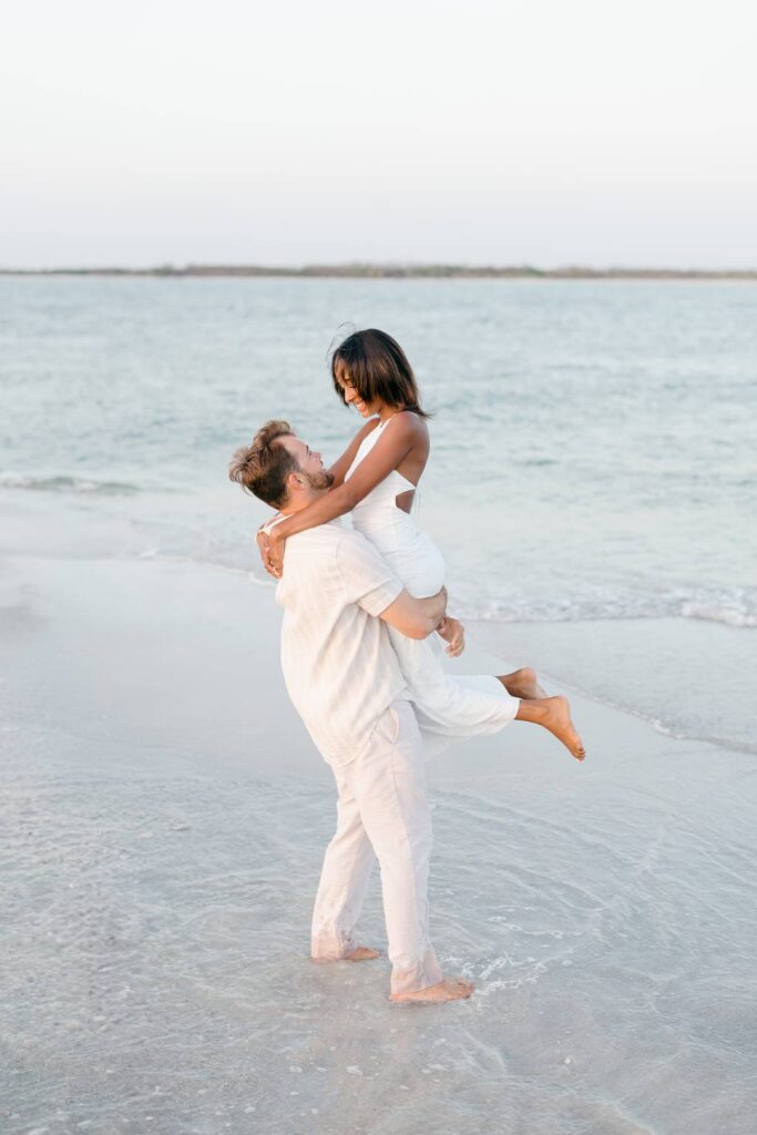 boat engagement session in St. Petersburg florida