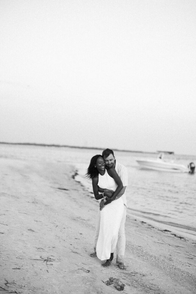 boat engagement session in St. Petersburg florida